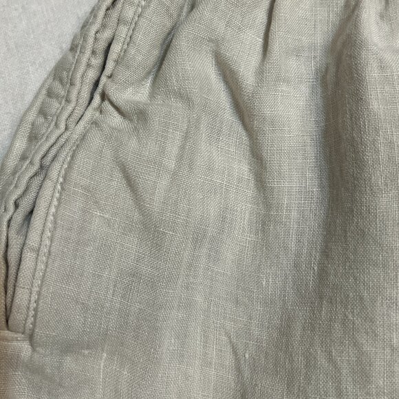 Wrap London 100% Linen Wide Leg Pants Women’s Size 6 Smocked Waist Casual - Picture 4 of 11